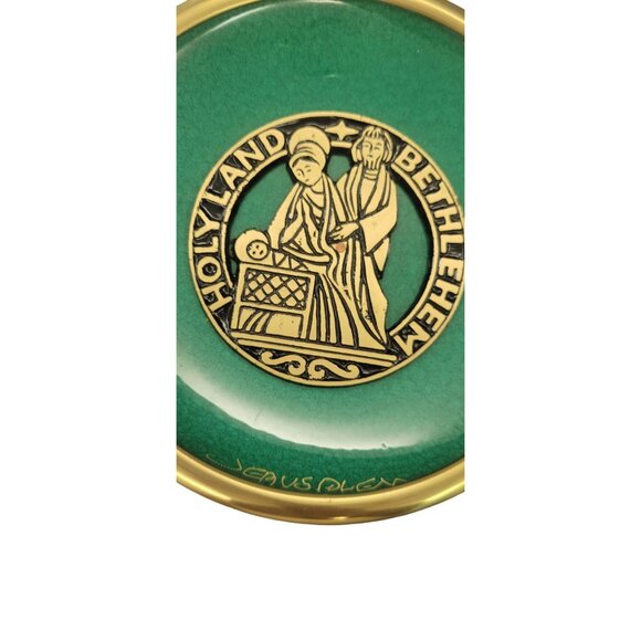 Vintage Holy Land Bethlehem Jesus Wall Plate Collectors Religious Jerusalem - Picture 4 of 12